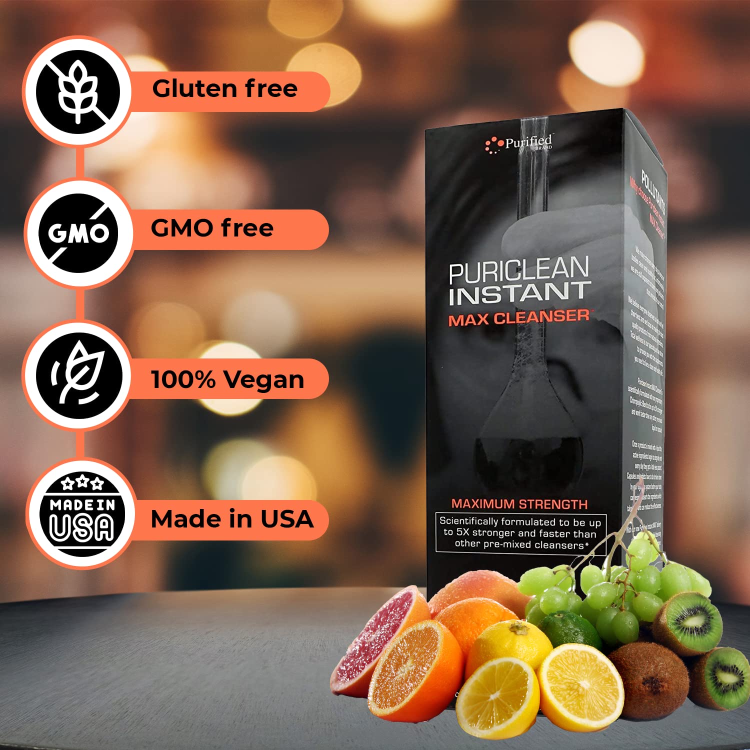 Foto 5 | Detox Cleanse Wellgenix Puriclean Instant Max Fruit Punch - Venta Internacional.