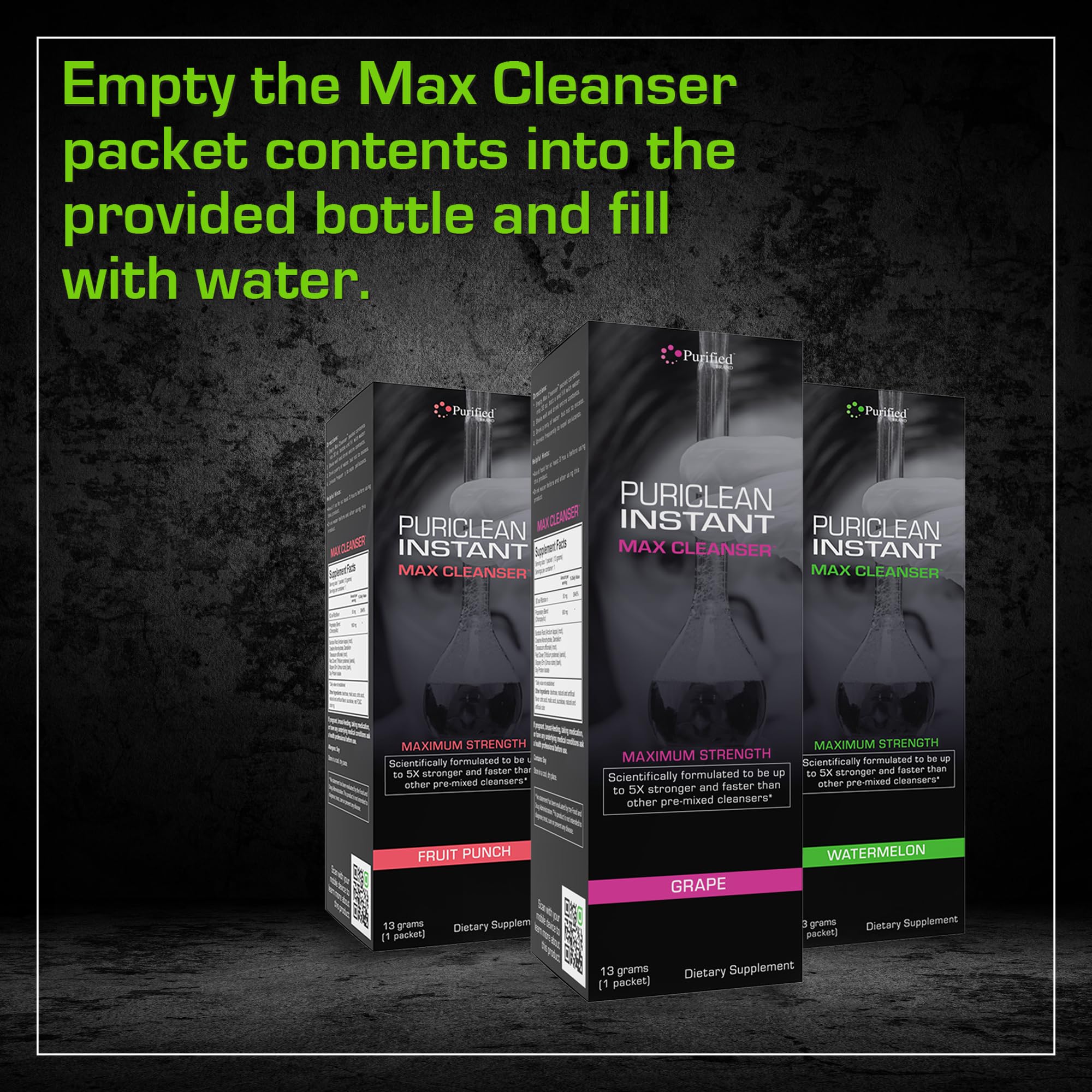 Foto 7 pulgar | Detox Cleanse Wellgenix Puriclean Instant Max Fruit Punch - Venta Internacional.