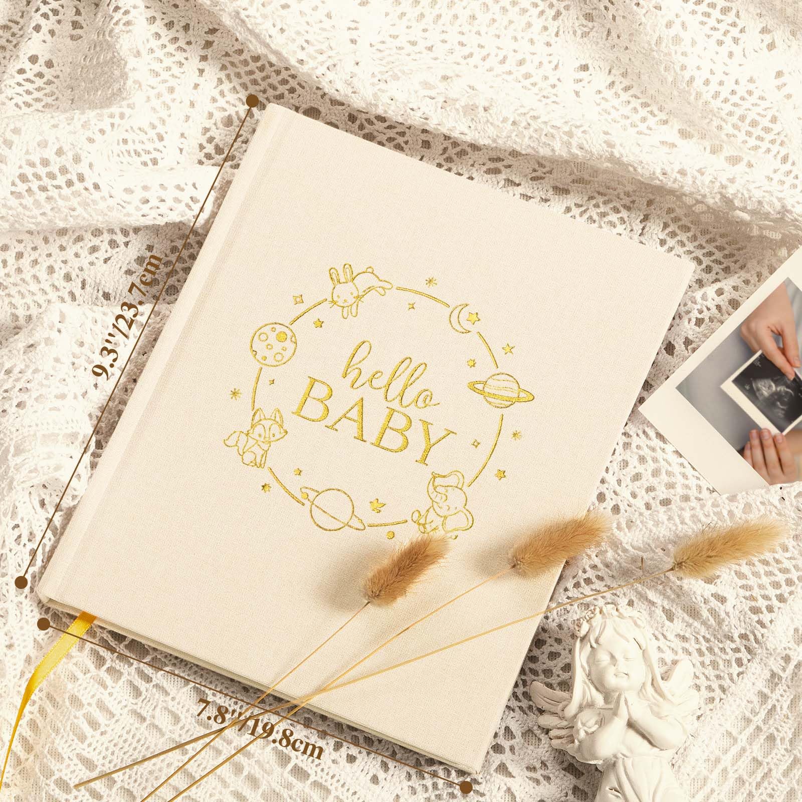 Foto 2 | Libro De Recuerdos Para Bebés Lanpn Hello Baby Para Niño Y Niña, Color Beige - Venta Internacional.