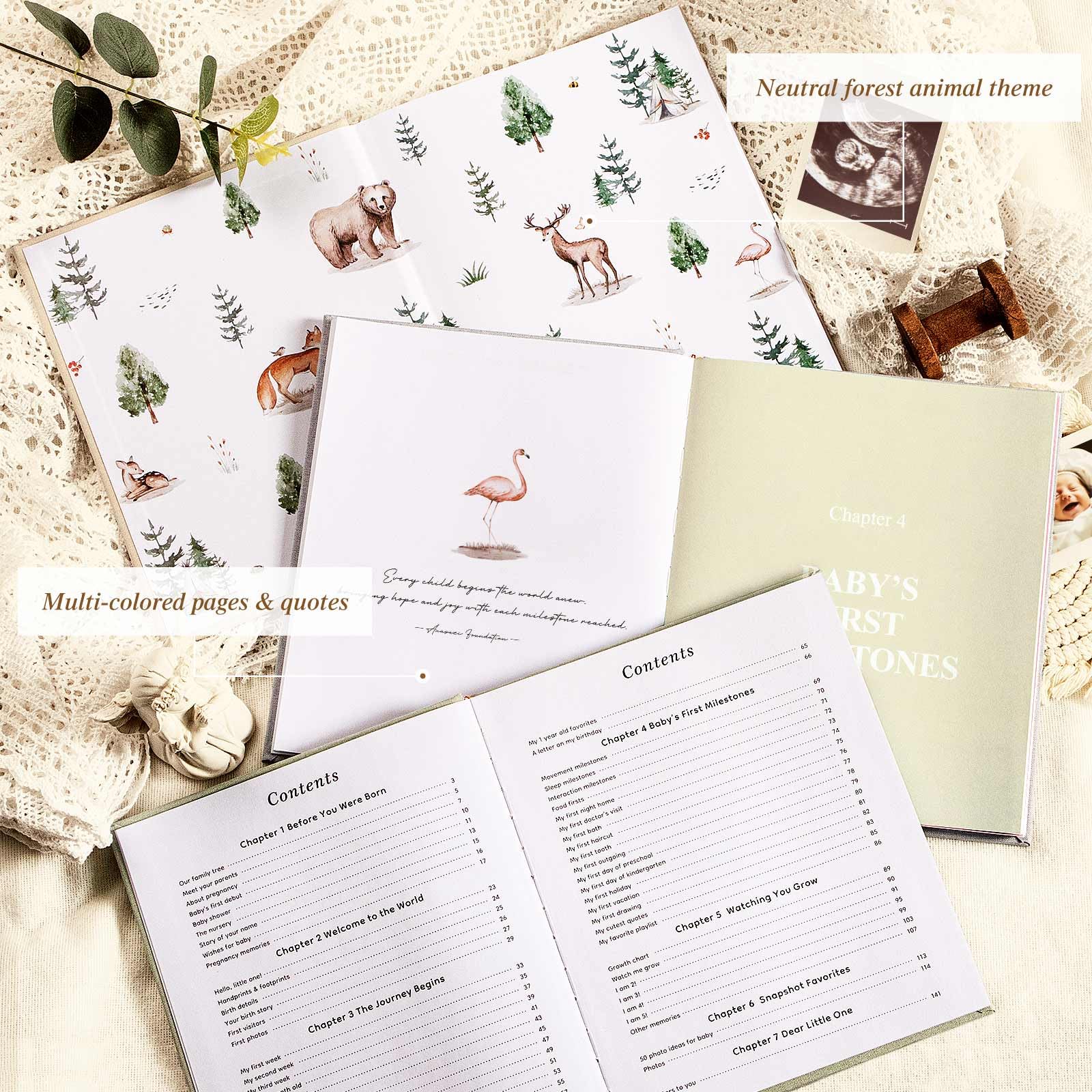 Foto 4 pulgar | Libro De Recuerdos Para Bebés Lanpn Hello Baby Para Niño Y Niña, Color Beige - Venta Internacional.