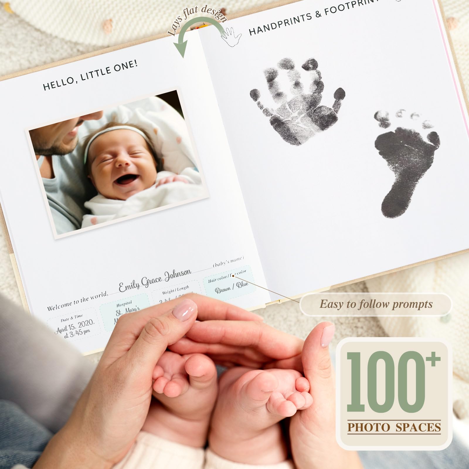 Foto 5 pulgar | Libro De Recuerdos Para Bebés Lanpn, Recuerdo De 5 Años Para Recién Nacidos - Venta Internacional.