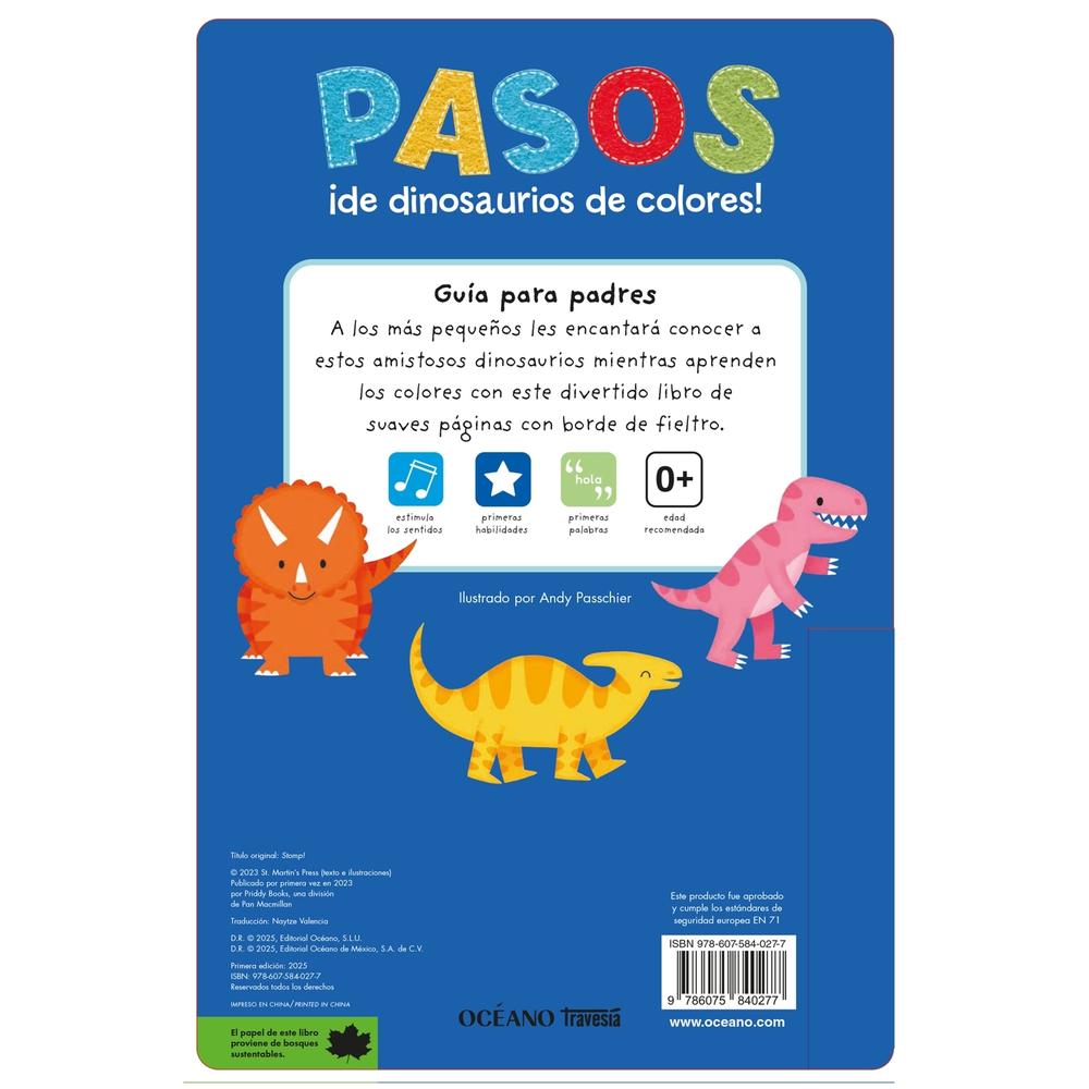 Foto 2 | Pasos ¡de Dinosaurios De Colores!