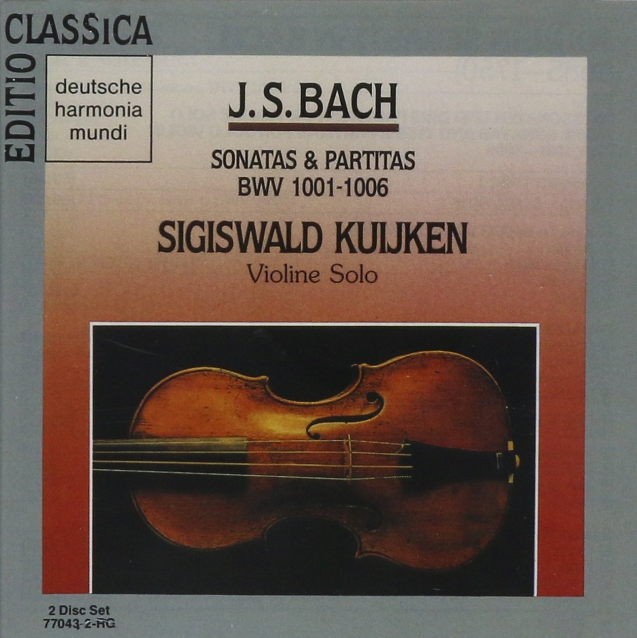 Foto 2 pulgar | Cd Bach Sonatas Y Partitas, Bwv 1001-1006, Para Violín Solo - Venta Internacional.