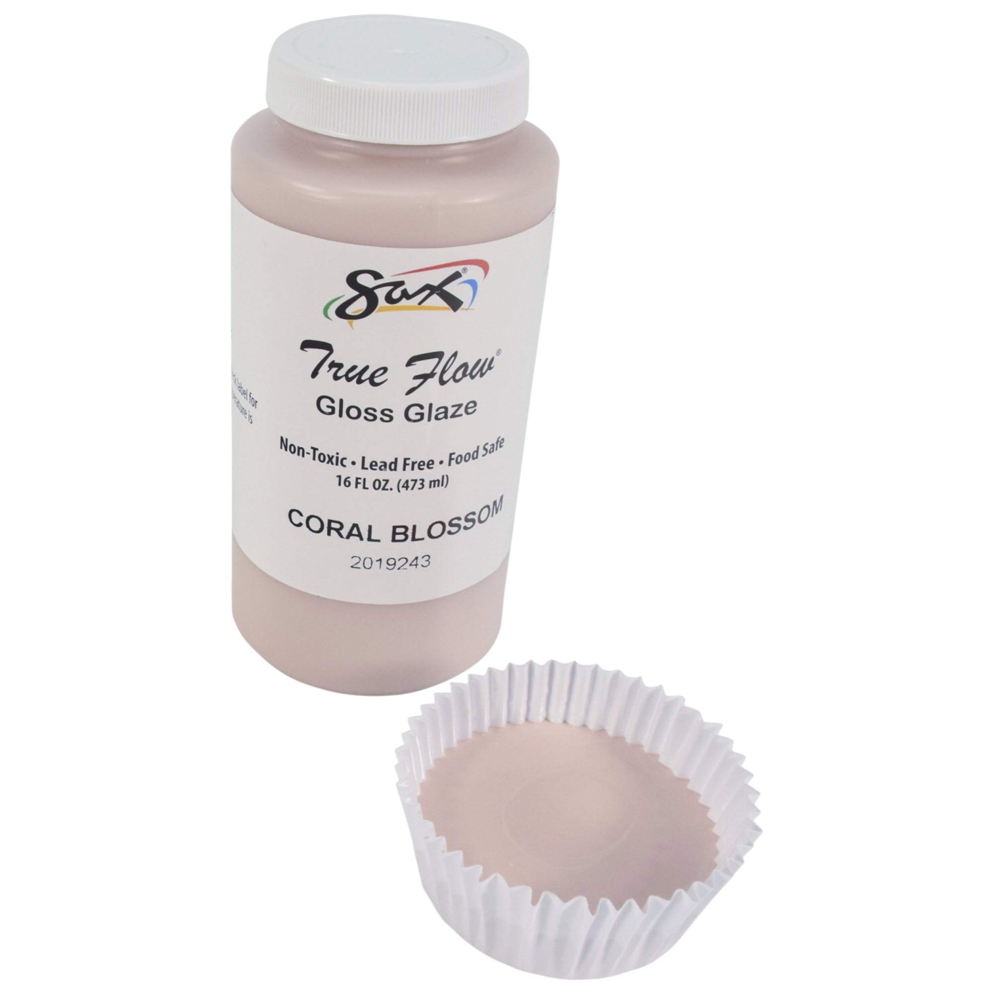 Foto 2 | Glaze Sax Gloss Coral Blossom, 473 Ml, Para Cerámica Y Cerámica - Venta Internacional.