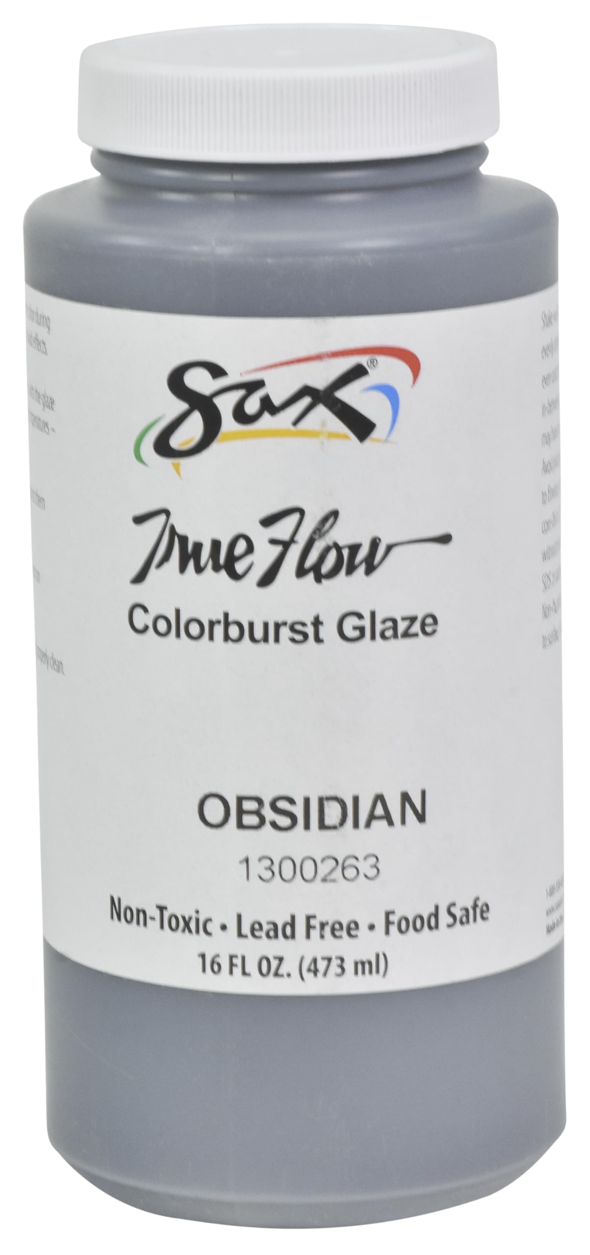 Foto 4 | Glaze Sax Colorburst Obsidian Para Cerámica Y Cerámica, 500 Ml - Venta Internacional.
