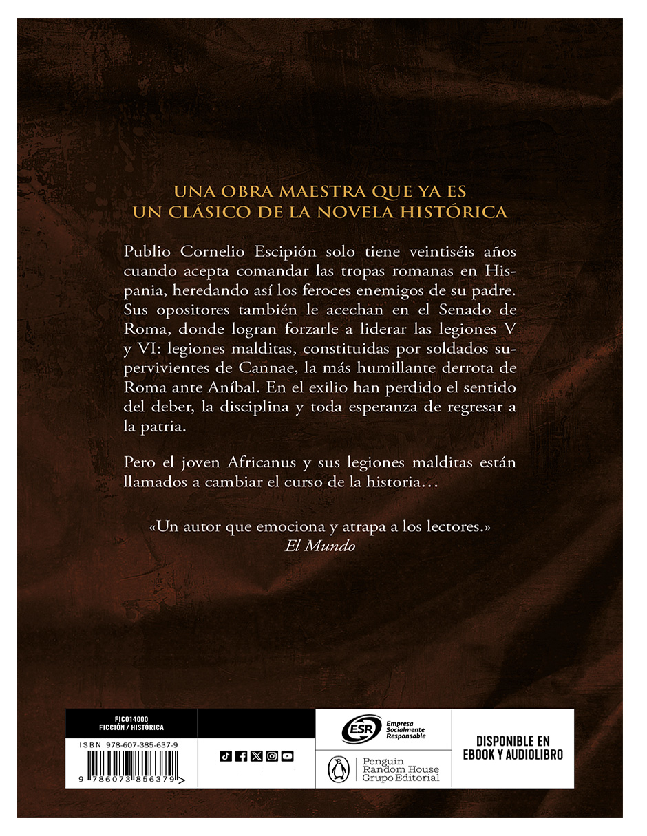 Foto 4 pulgar | Libro ''las Legiones Maldits'' (trilogía Africanus 2) De Santiago Posteguillo!
