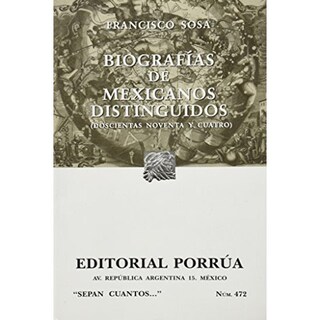 Foto 1 | Biografías De Mexicanos Distinguidos (doscientas Noventa Y Cuatro)