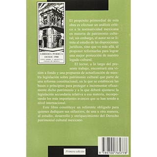 Foto 2 | Derecho Patrimonial Cultural Mexicano (crítica A La Normatividad Vigente)