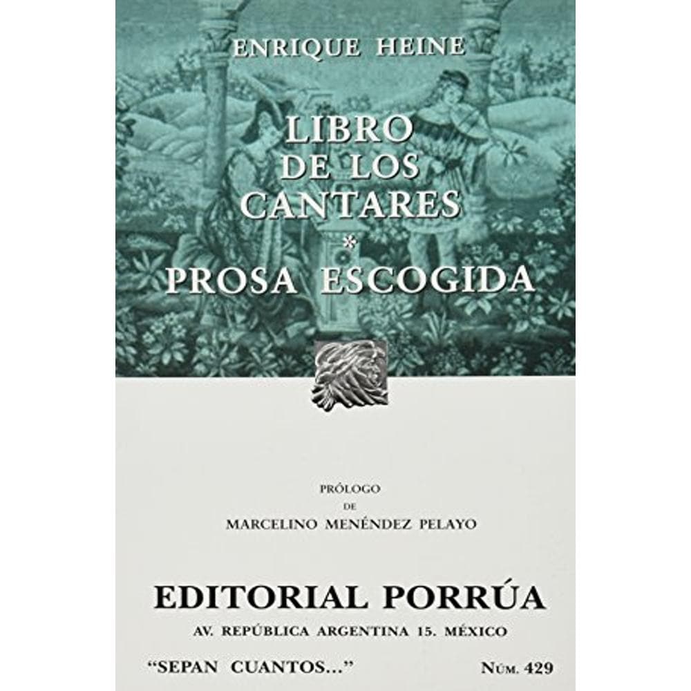 Libro De Los Cantares, Prosa Escogida $199