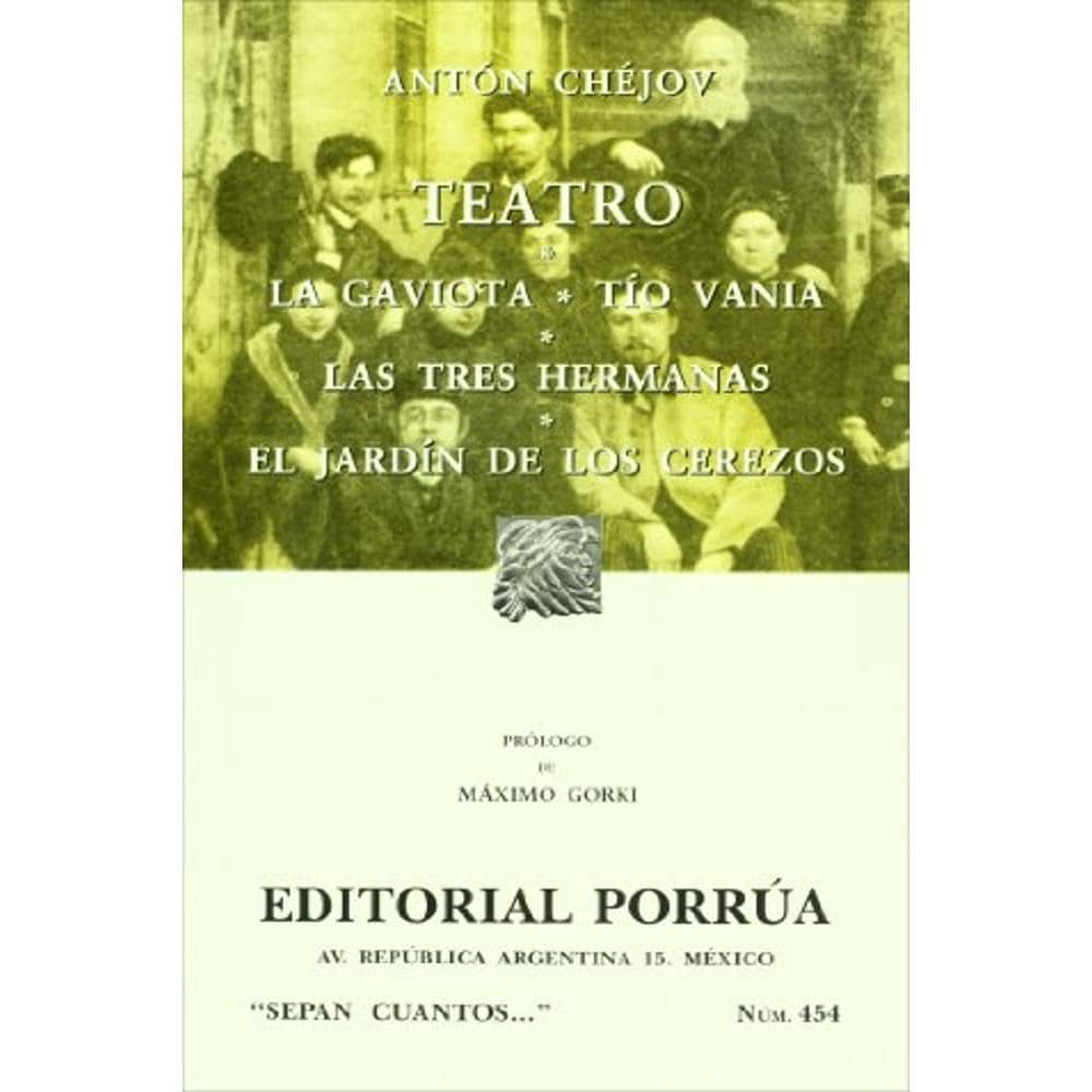 Teatro: La Gaviota, Tío Vania, Las Tres Hermanas, El Jardín De Los Cerezos $199