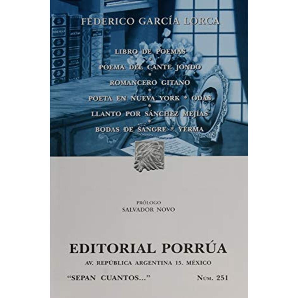 Foto 2 pulgar | Libro De Poemas, Poema Del Cante Jondo, Romancero Gitano, Poeta En Nueva York, Odas, Llanto Por Sánc