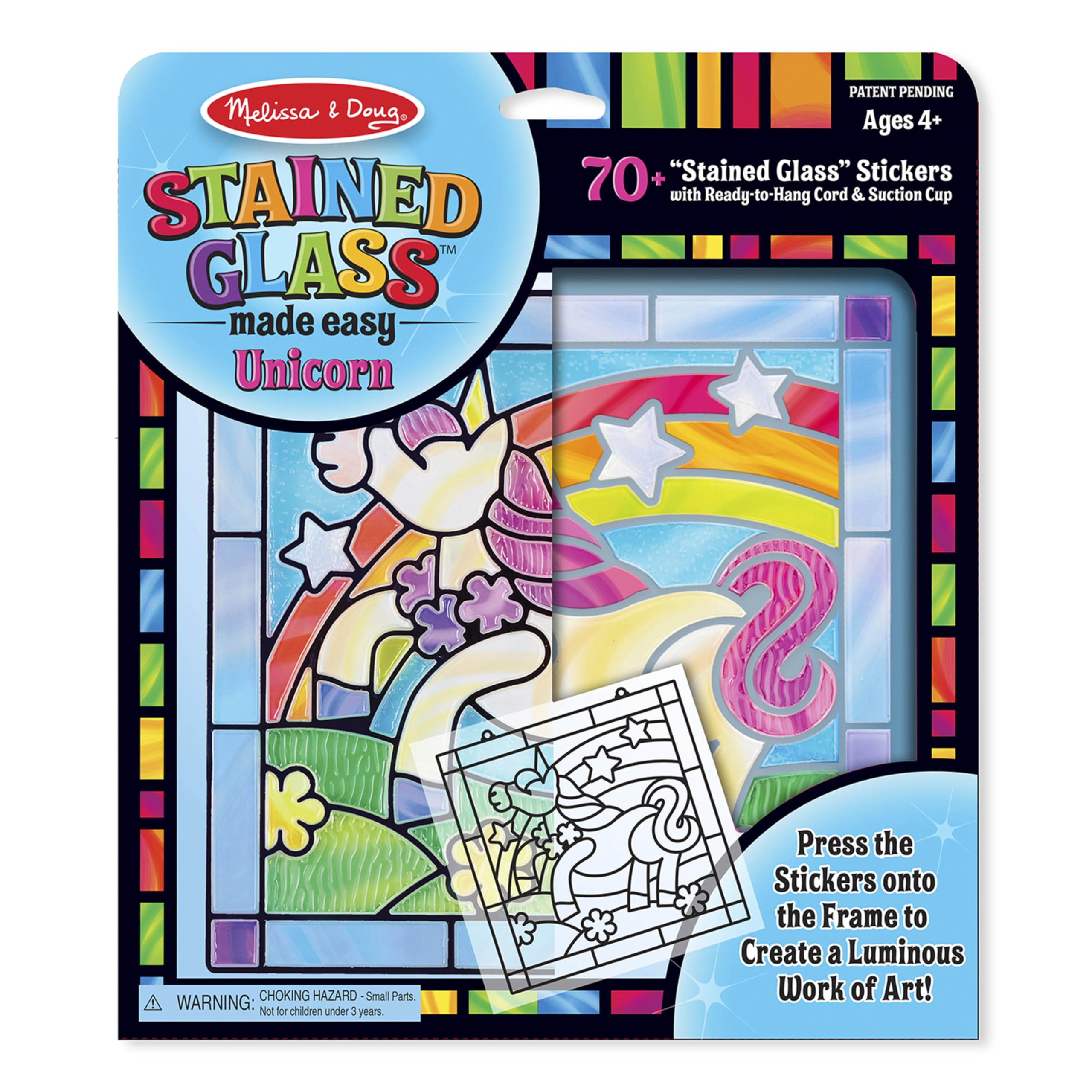 Foto 2 pulgar | Kit De Manualidades Melissa & Doug Con Vitrales Con Forma De Unicornio Para Niños De 5 Años O Más - Venta Internacion