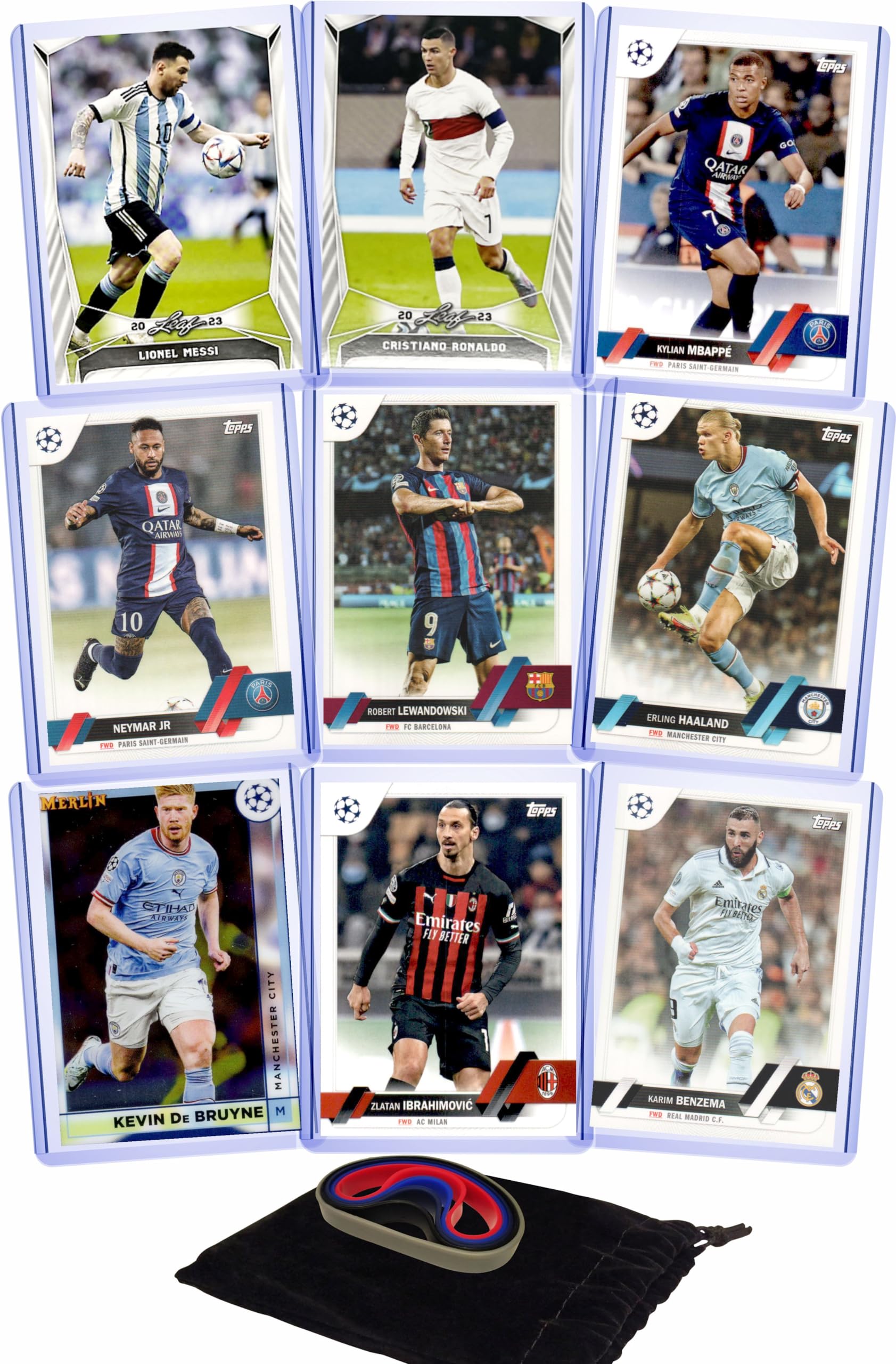 Foto 2 pulgar | Tarjetas Coleccionables De Fútbol G.o.a.t Chaser Lionel Messi Cristiano Ronaldo Kylian Mbappe - Venta Internacional.
