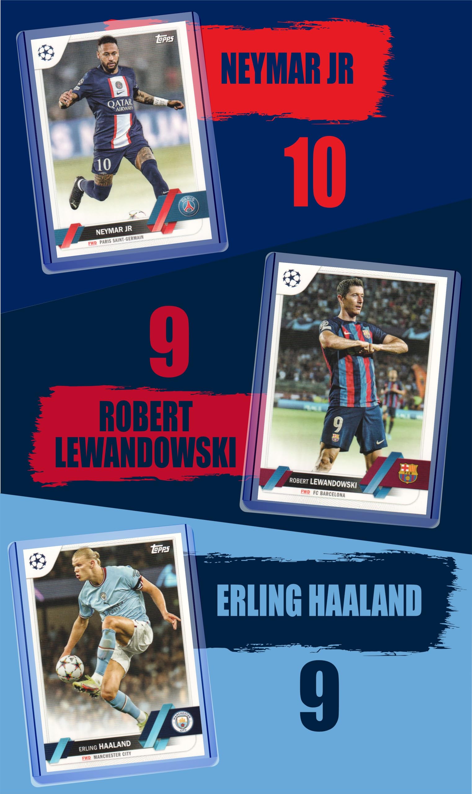 Foto 4 pulgar | Tarjetas Coleccionables De Fútbol G.o.a.t Chaser Lionel Messi Cristiano Ronaldo Kylian Mbappe - Venta Internacional.