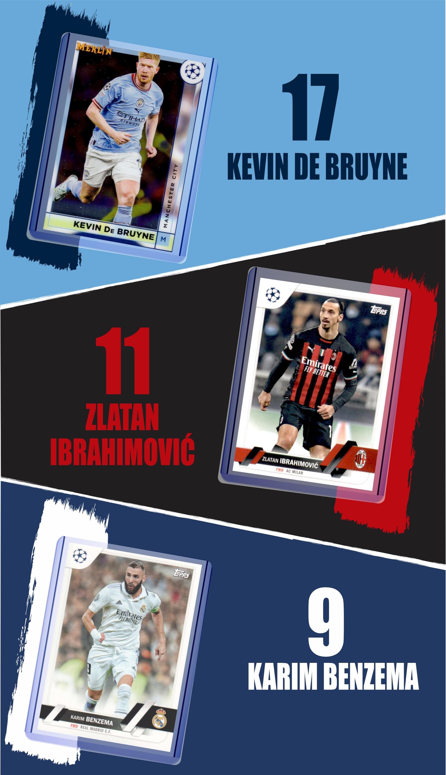 Foto 5 pulgar | Tarjetas Coleccionables De Fútbol G.o.a.t Chaser Lionel Messi Cristiano Ronaldo Kylian Mbappe - Venta Internacional.