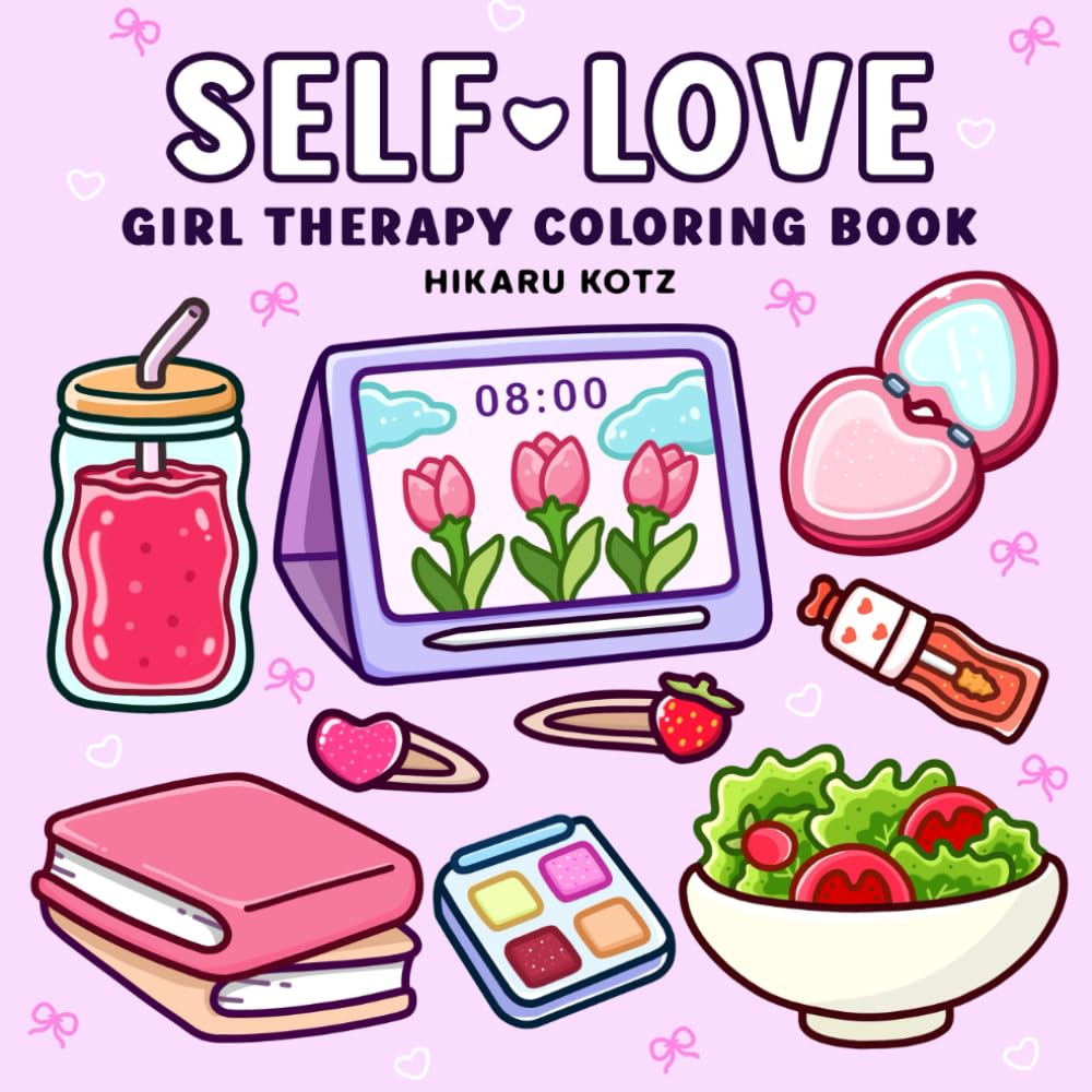 Foto 2 pulgar | Libro Para Colorear Self-love Girl Therapy Inspire & Love Who You  - Venta Internacional.