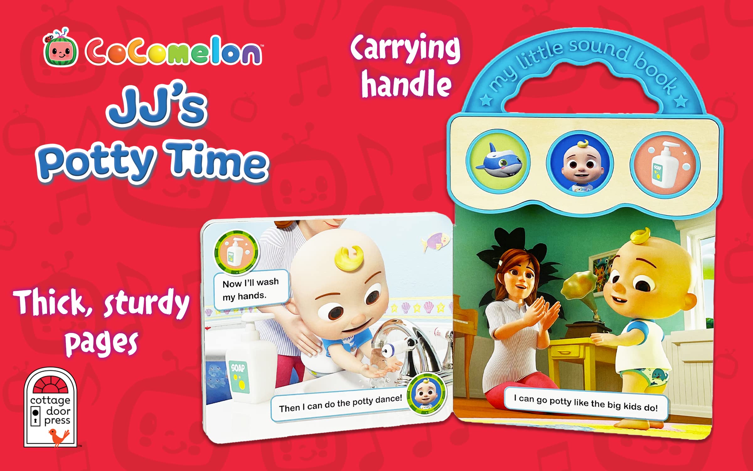 Foto 3 pulgar | Libro De Mesa De Sonido Cottage Door Press Cocomelon Jj's Potty Time - Venta Internacional.