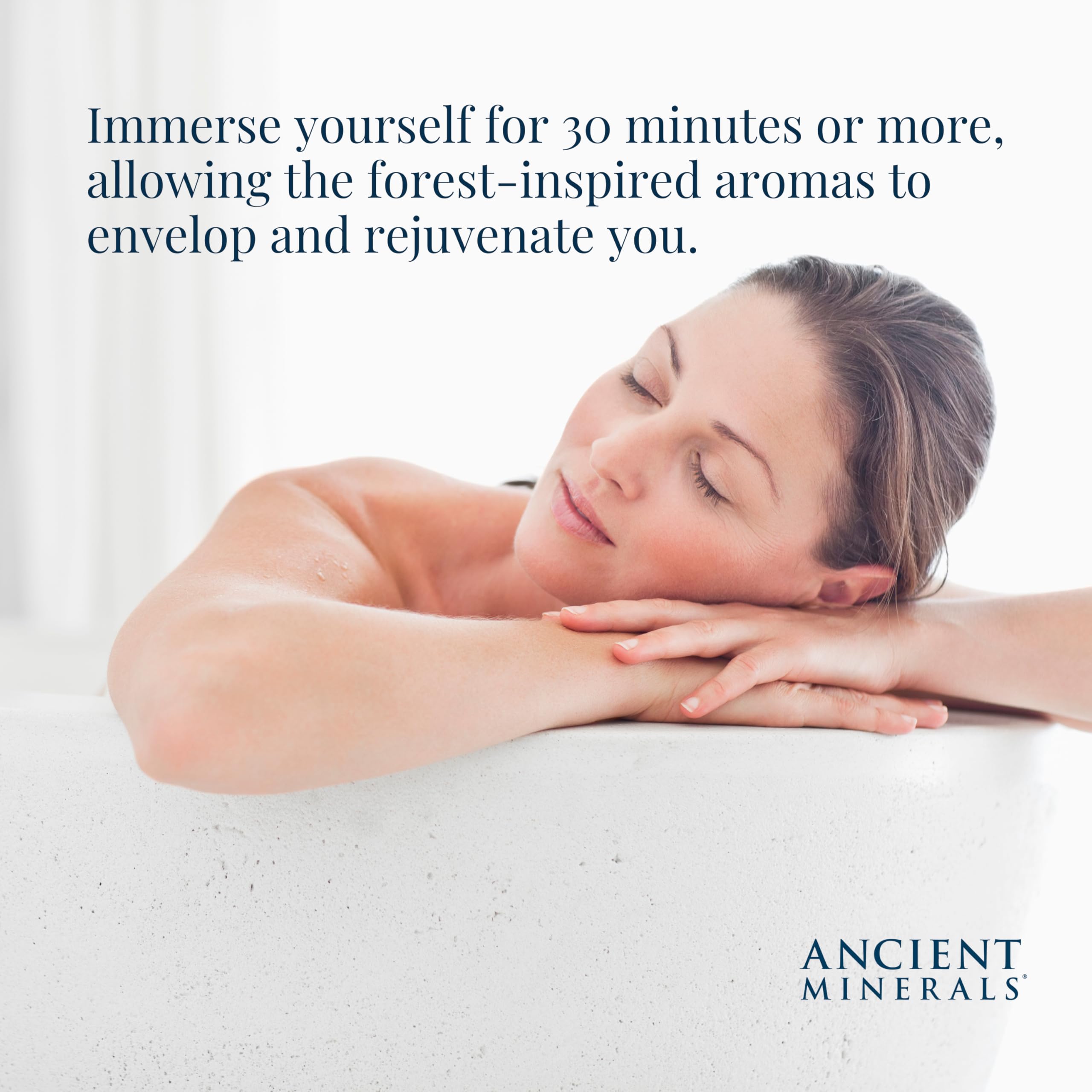 Foto 4 pulgar | Copos De Baño Ancient Minerals Magnesium Forest Calm 750 G - Venta Internacional.