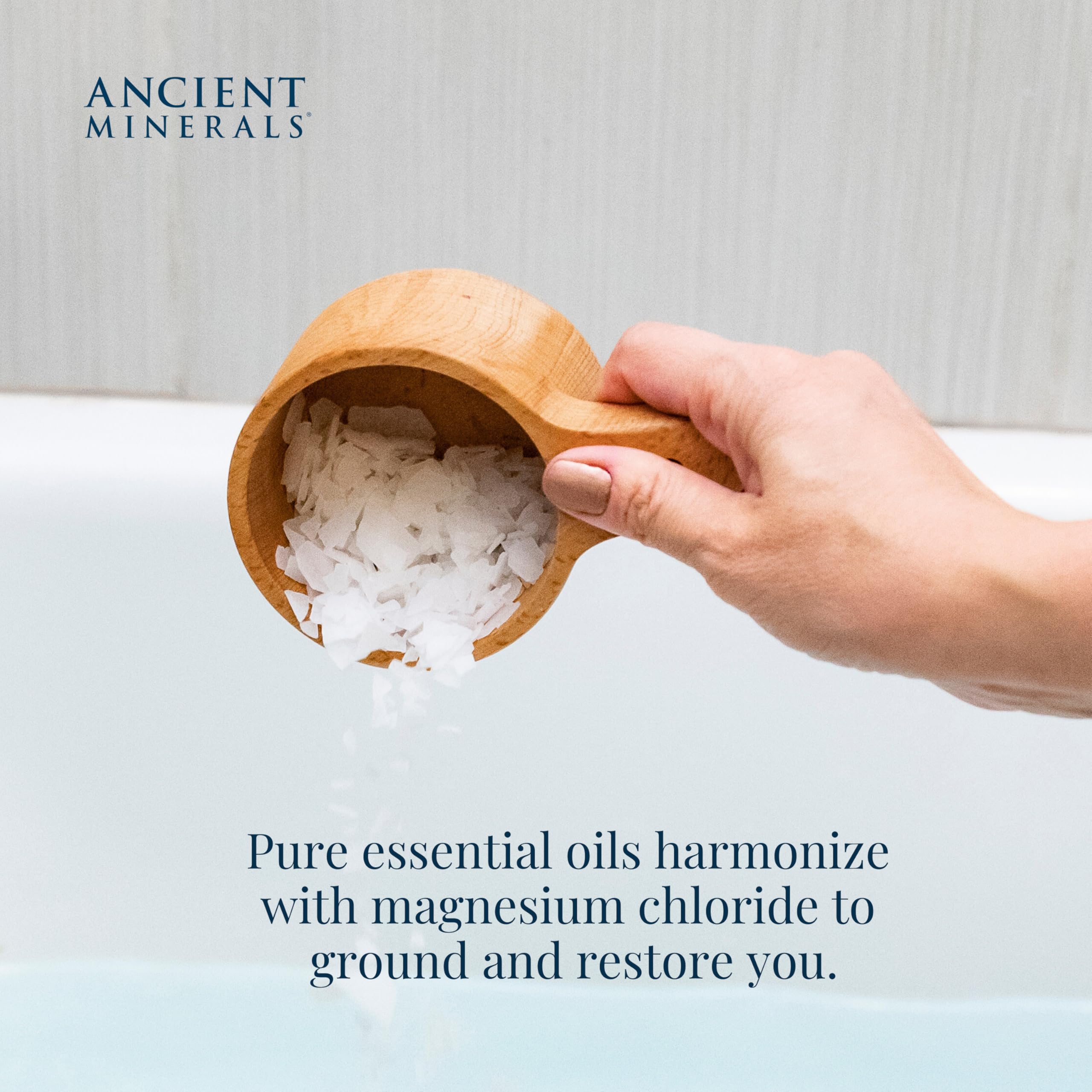 Foto 7 pulgar | Copos De Baño Ancient Minerals Magnesium Forest Calm 750 G - Venta Internacional.