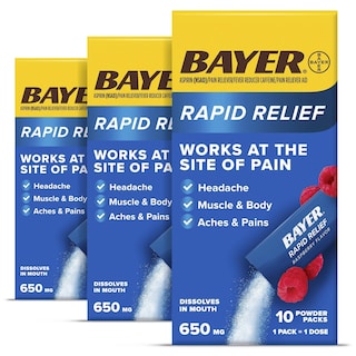 Foto 1 | Pain Relief Bayer Rapid Relief En Polvo, 30 Unidades, Frambuesas - Venta Internacional.