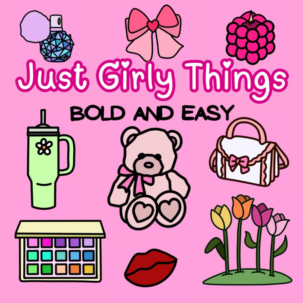 Foto 2 pulgar | Libro Para Colorear Publicado De Forma Independiente Just Girly Things - Venta Internacional.