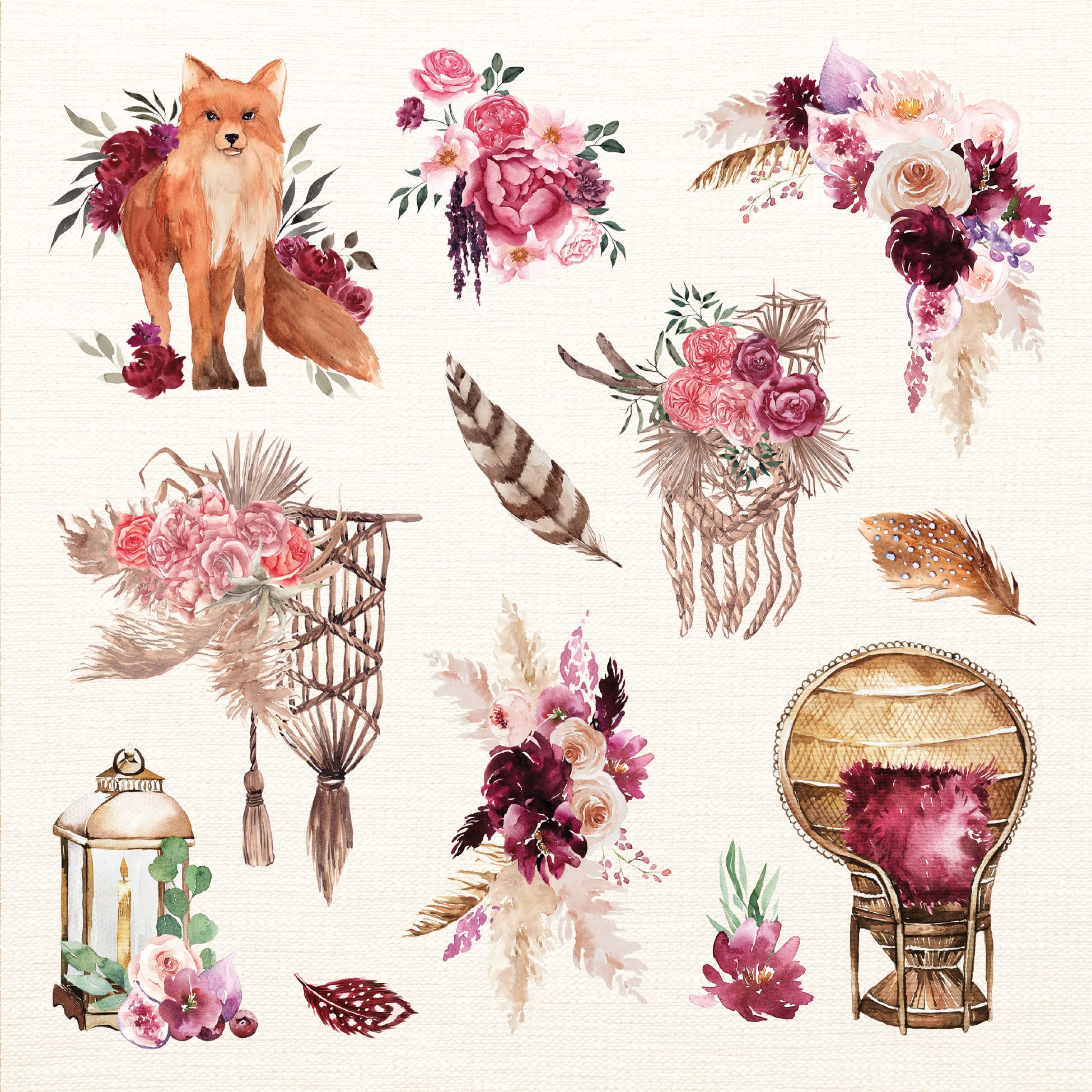 Foto 2 | Libro De Pegatinas Peter Pauper Press Boho Dreams Free-spirited - Venta Internacional.