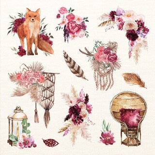 Foto 2 | Libro De Pegatinas Peter Pauper Press Boho Dreams Free-spirited - Venta Internacional.