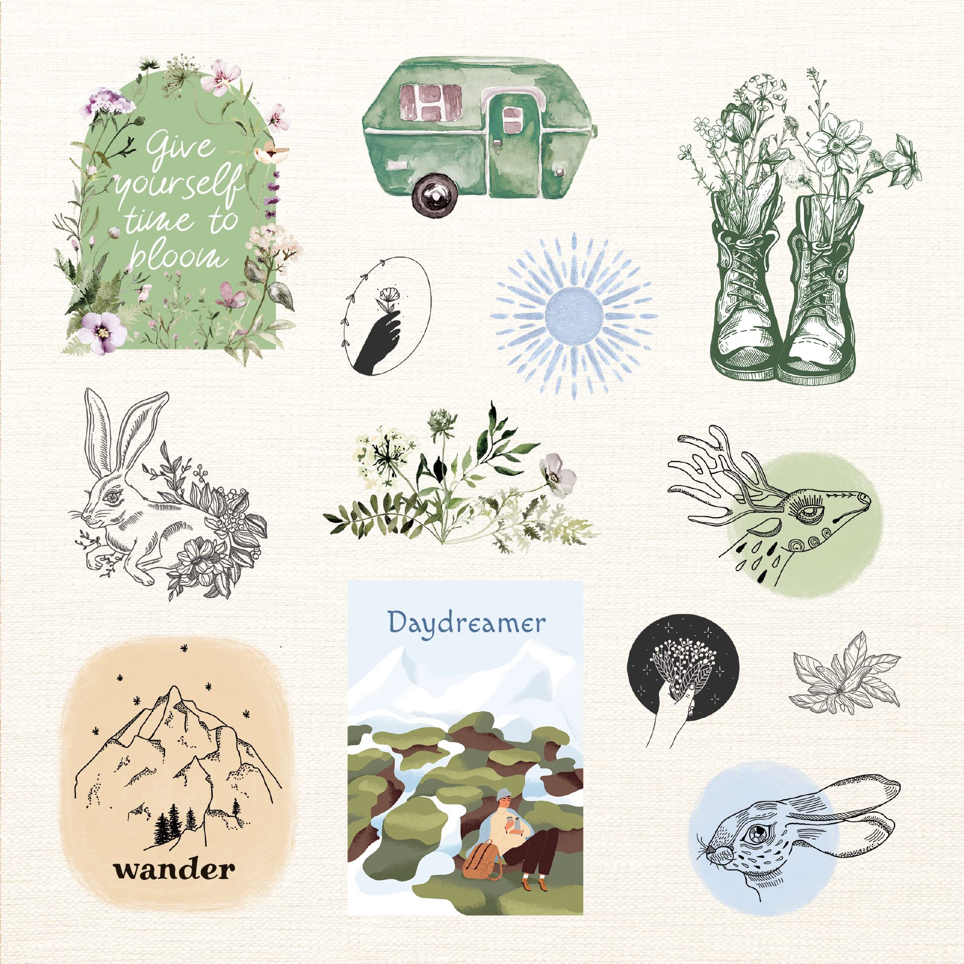 Foto 8 pulgar | Libro De Pegatinas Peter Pauper Press Boho Dreams Free-spirited - Venta Internacional.
