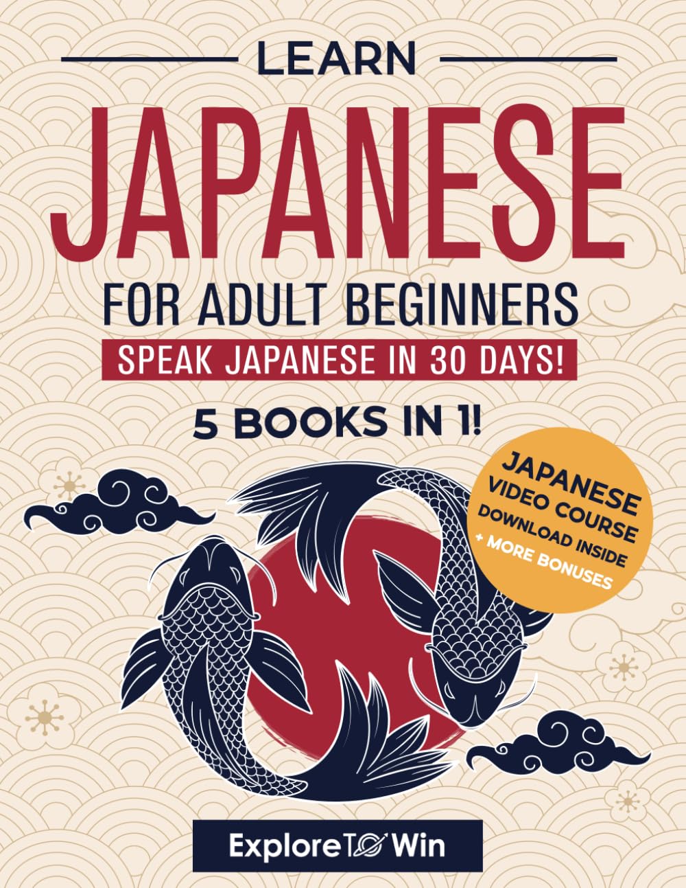 Foto 1 | Libro Aprende Japonés Para Adultos Principiantes: 5 Libros En 1 - Venta Internacional.