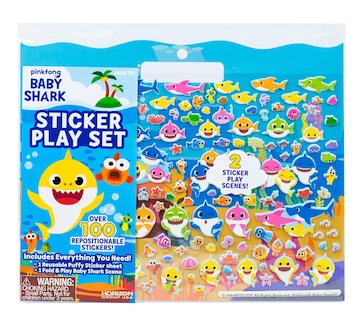 Foto 1 | Sticker Play Set Baby Shark 100 Pegatinas Hinchadas Reutilizables - Venta Internacional.