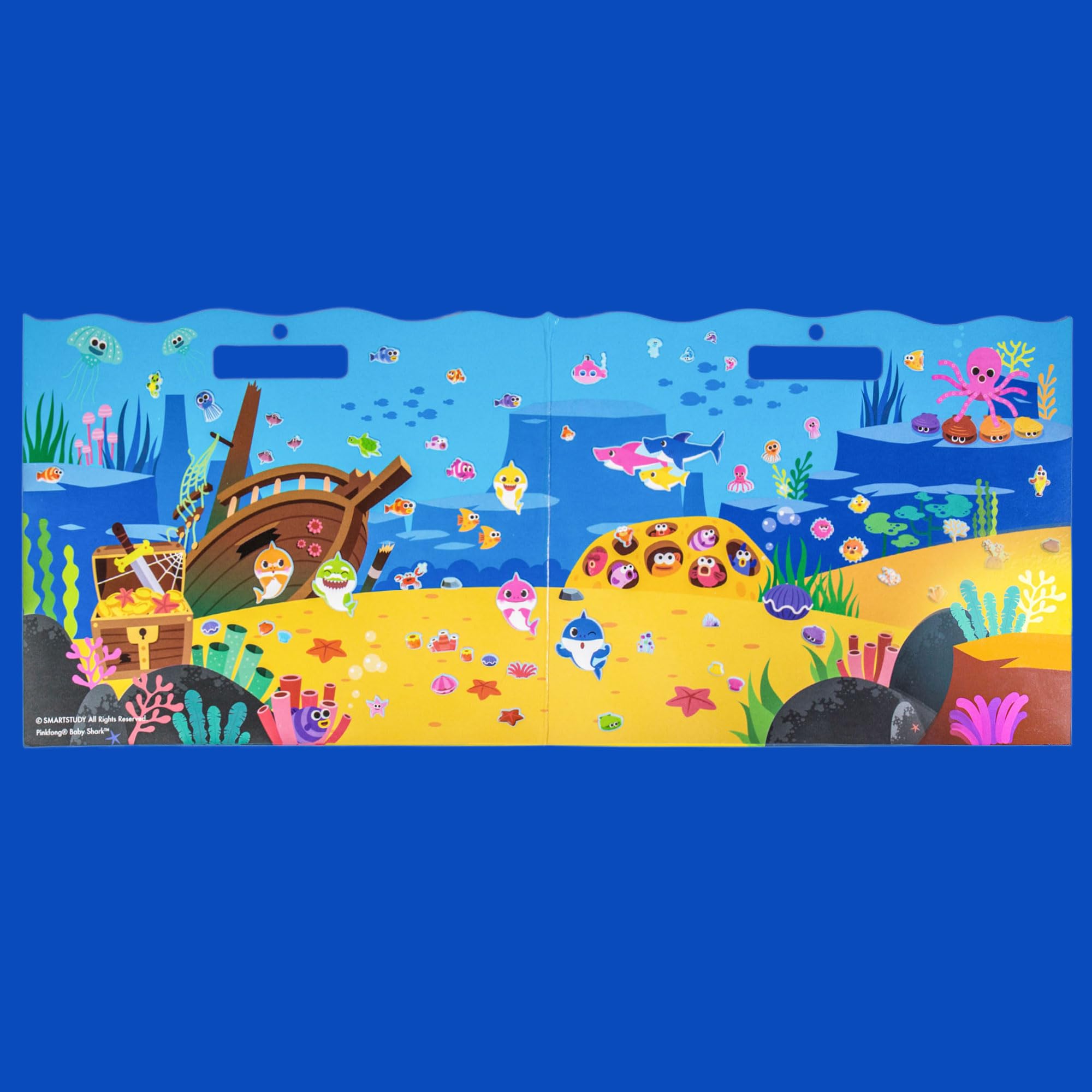 Foto 3 | Sticker Play Set Baby Shark 100 Pegatinas Hinchadas Reutilizables - Venta Internacional.