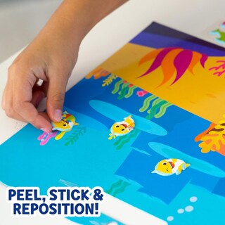 Foto 5 | Sticker Play Set Baby Shark 100 Pegatinas Hinchadas Reutilizables - Venta Internacional.