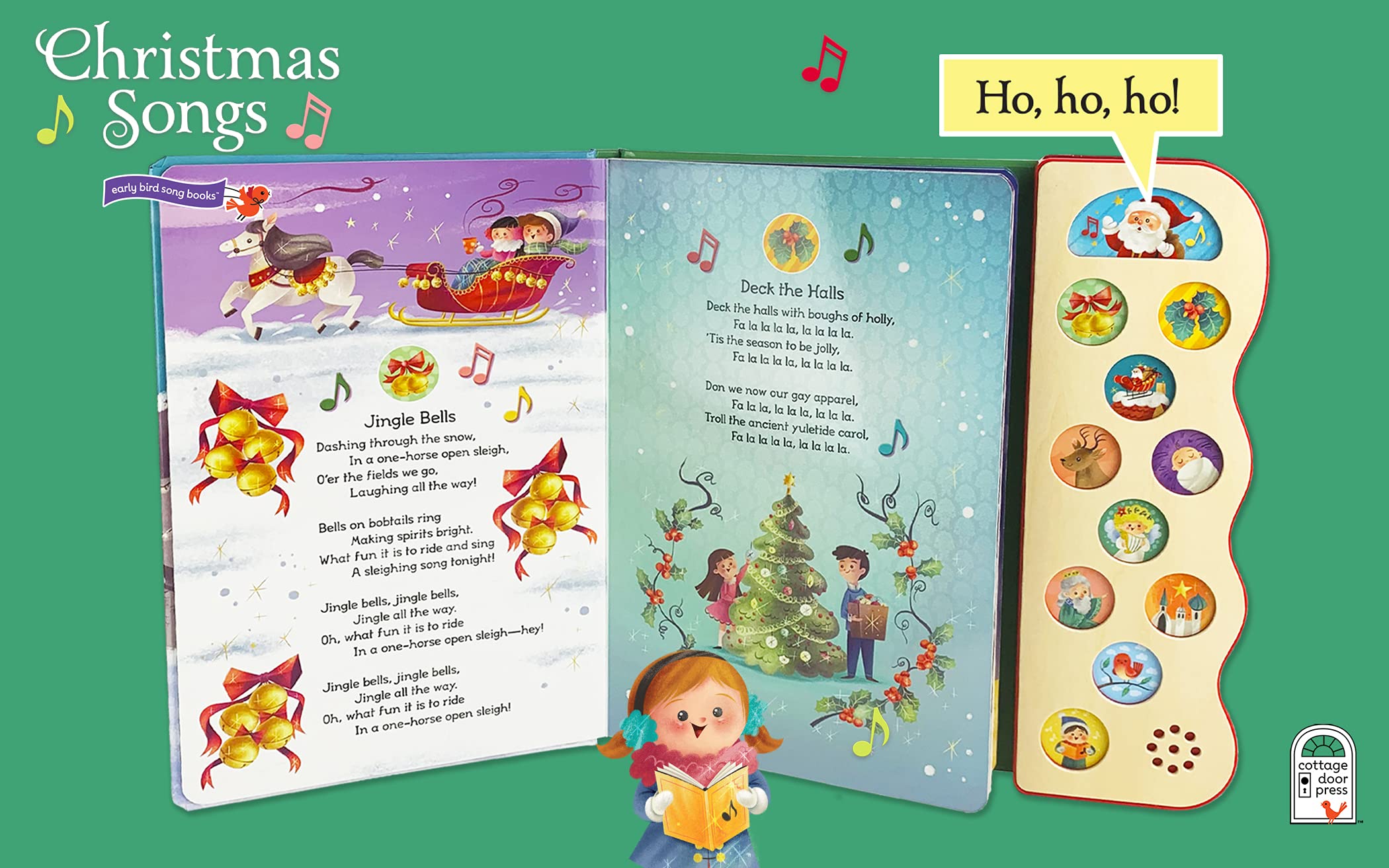 Foto 3 pulgar | Libro Sonoro Interactivo Para Niños Con Canciones Navideñas - Venta Internacional.