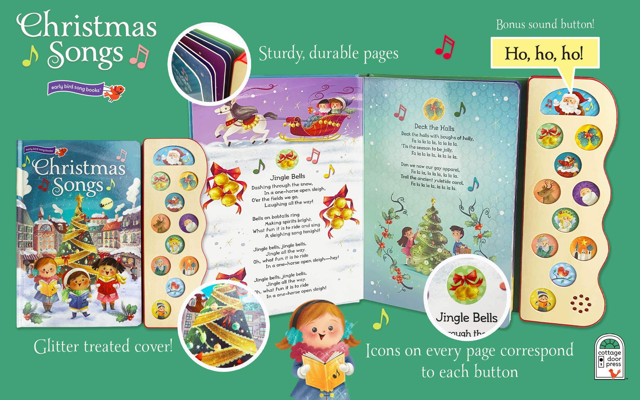 Foto 8 pulgar | Libro Sonoro Interactivo Para Niños Con Canciones Navideñas - Venta Internacional.