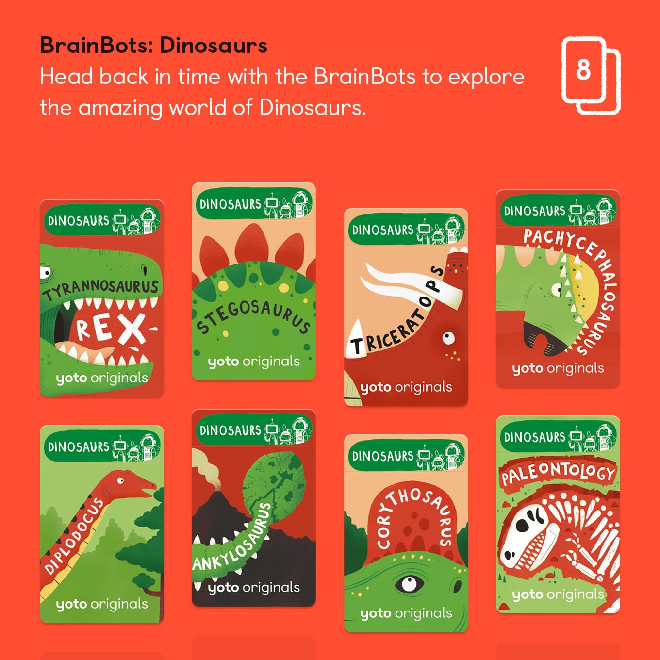 Foto 3 pulgar | Cartas De Audiolibro Yoto Brainbots: Dinosaurs For Yoto Player - Venta Internacional.