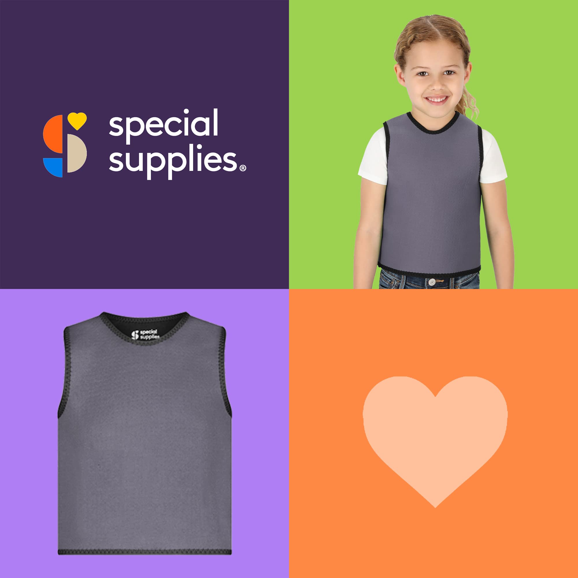 Foto 5 | Chaleco De Compresión Sensorial Special Supplies Deep Pressure Grey - Venta Internacional.