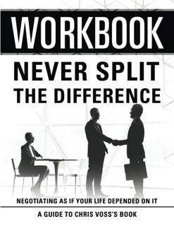Foto 1 | Workbook: Never Split The Difference: An Interactive Guide To Chris Voss's Book - Venta Internacional.