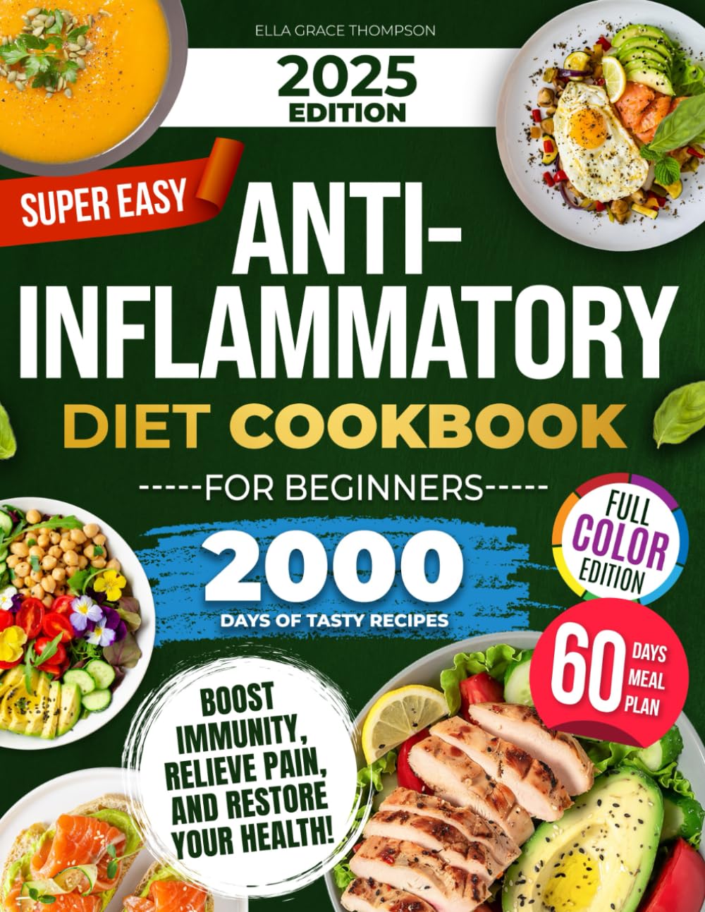 Foto 2 pulgar | Libro De Cocina Dieta Antiinflamatoria Súper Fácil Para Principiantes - Venta Internacional.