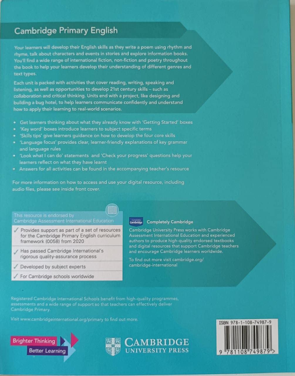 Foto 2 | Reserve El Libro 1 Para Estudiantes De Inglés De Primaria De Cambridge Con Acceso Digital - Venta Internacional.