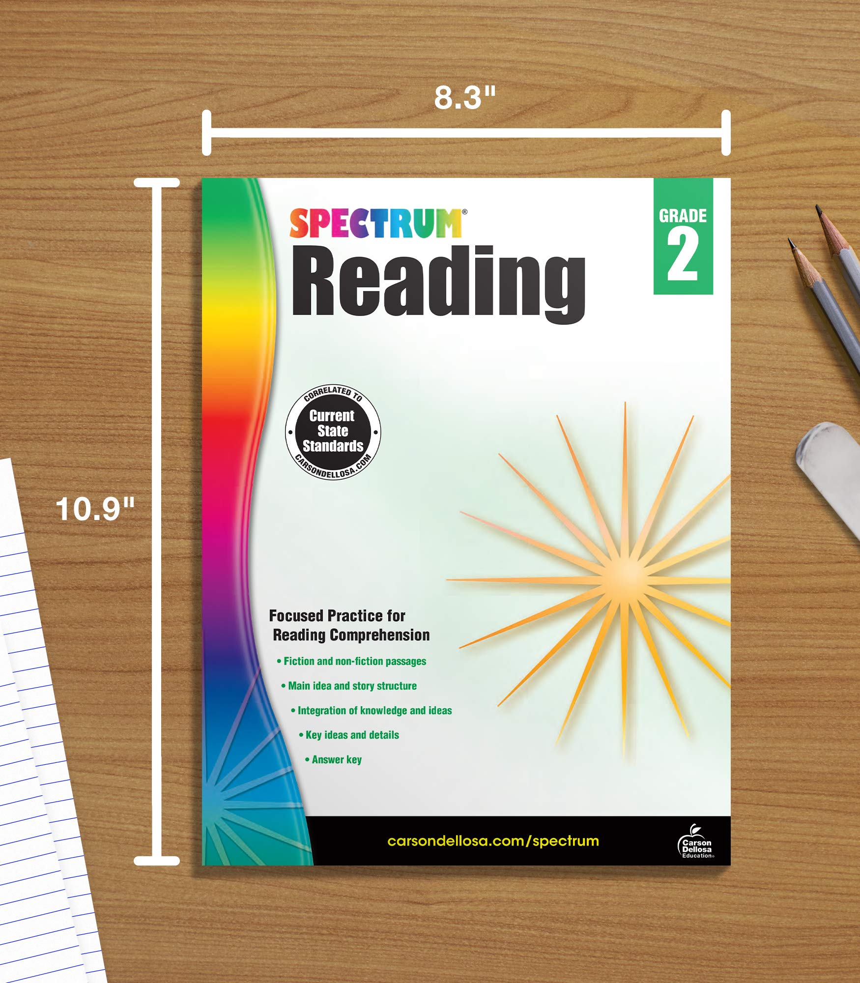 Foto 7 | Cuaderno De Trabajo: Comprensión Lectora De Spectrum, Grado 2, 174 Páginas - Venta Internacional.