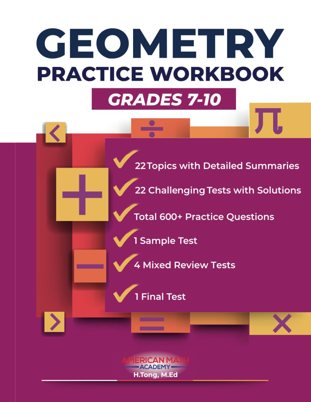 Foto 2 pulgar | Geometry Practice Workbook For The Sat & Psat - Venta Internacional.