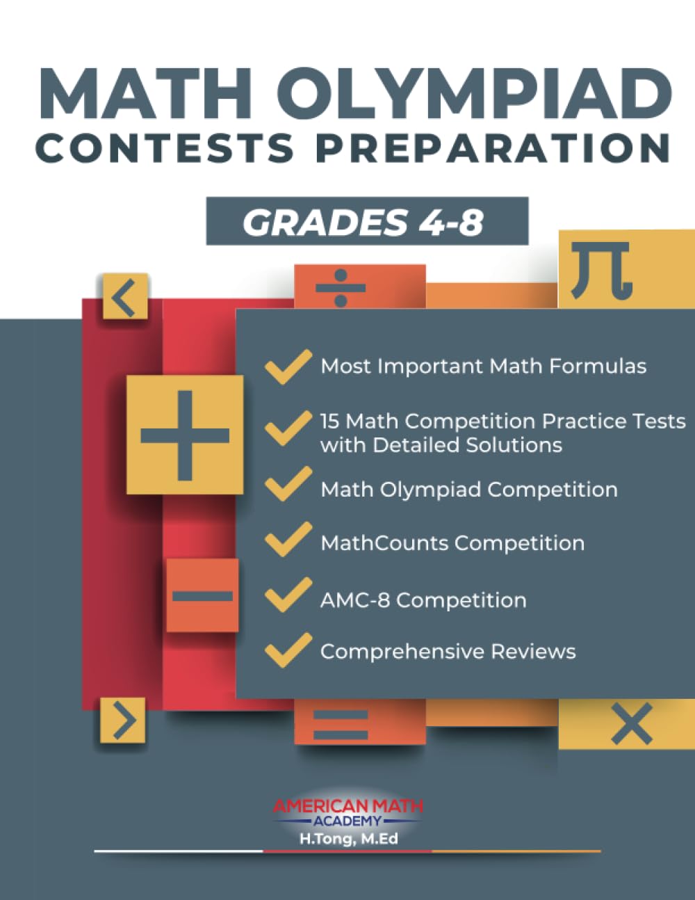 Foto 2 pulgar | Math Olympiad Contests Preparation Grades 4-8: Amc-8, Mathcounts, Mathcon,& Math Leagues - Venta Internacional.