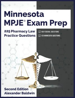 Foto 1 | Minnesota Mpje Exam Prep: 225 Pharmacy Law Practice Questions, Second Edition - Venta Internacional.