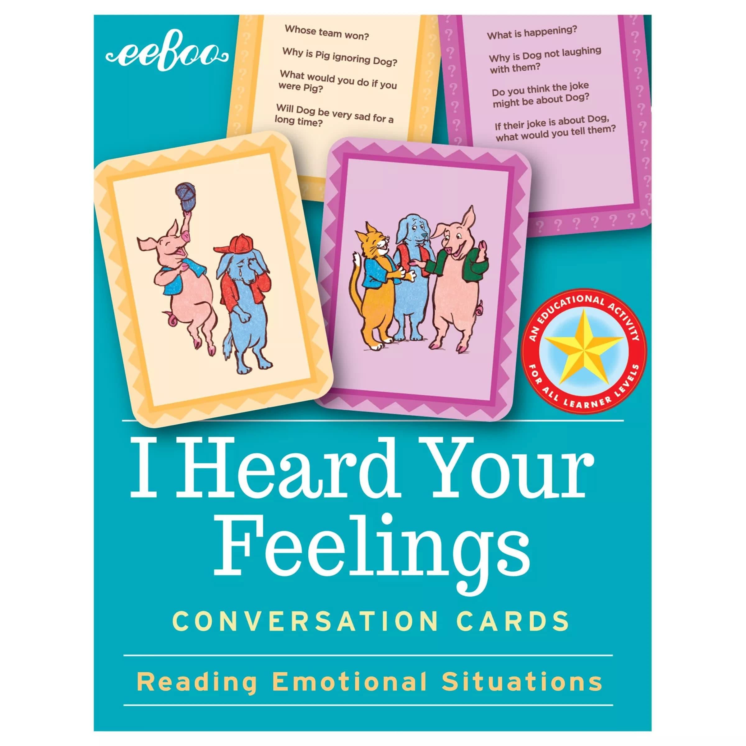 Tarjetas Didácticas De Conversación Eeboo Escuché Tus Sentimientos - Venta Internacional. $642