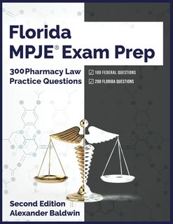 Foto 1 | Florida Mpje Exam Prep: 300 Pharmacy Law Practice Questions, Second Edition - Venta Internacional.