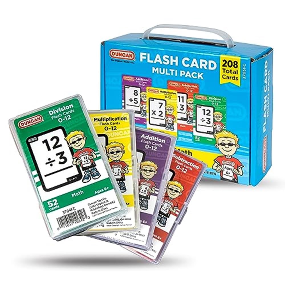 Foto 2 pulgar | Juego Combinado Math Flash Cards Duncan, Paquete Múltiple Con Funda - Venta Internacional.