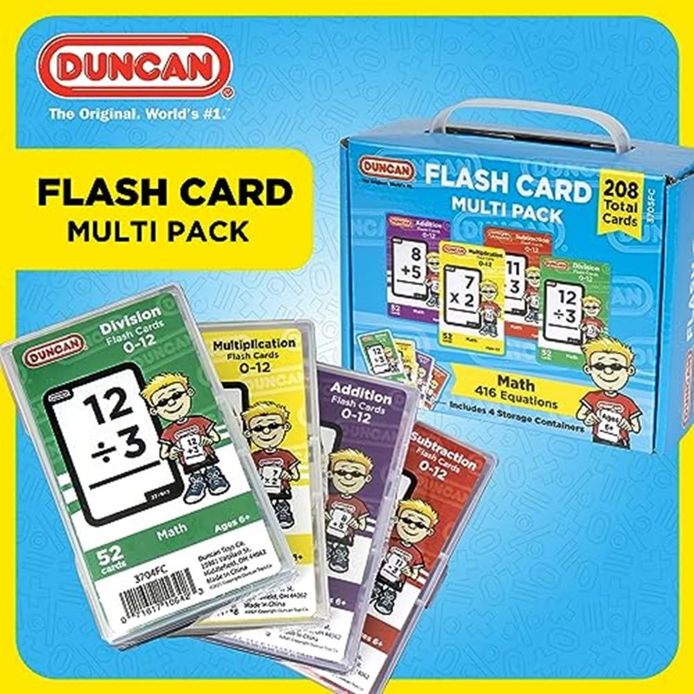 Foto 3 pulgar | Juego Combinado Math Flash Cards Duncan, Paquete Múltiple Con Funda - Venta Internacional.