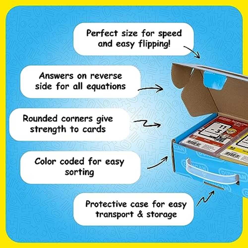 Foto 4 pulgar | Juego Combinado Math Flash Cards Duncan, Paquete Múltiple Con Funda - Venta Internacional.