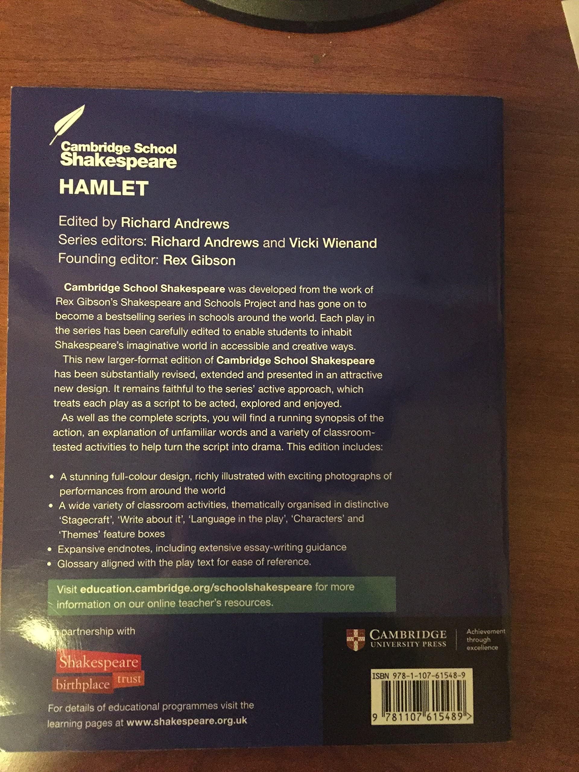 Foto 2 | Libro Cambridge University Press Hamlet (escuela De Cambridge Shakespeare) - Venta Internacional.