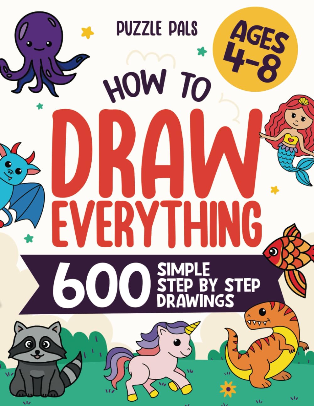 Foto 2 pulgar | How To Draw Everything: 600 Simple Step By Step Drawings For Kids Ages 4 To 8 - Venta Internacional.